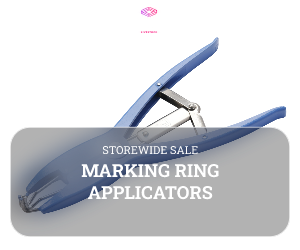 Metal ring applicator for small marking rings